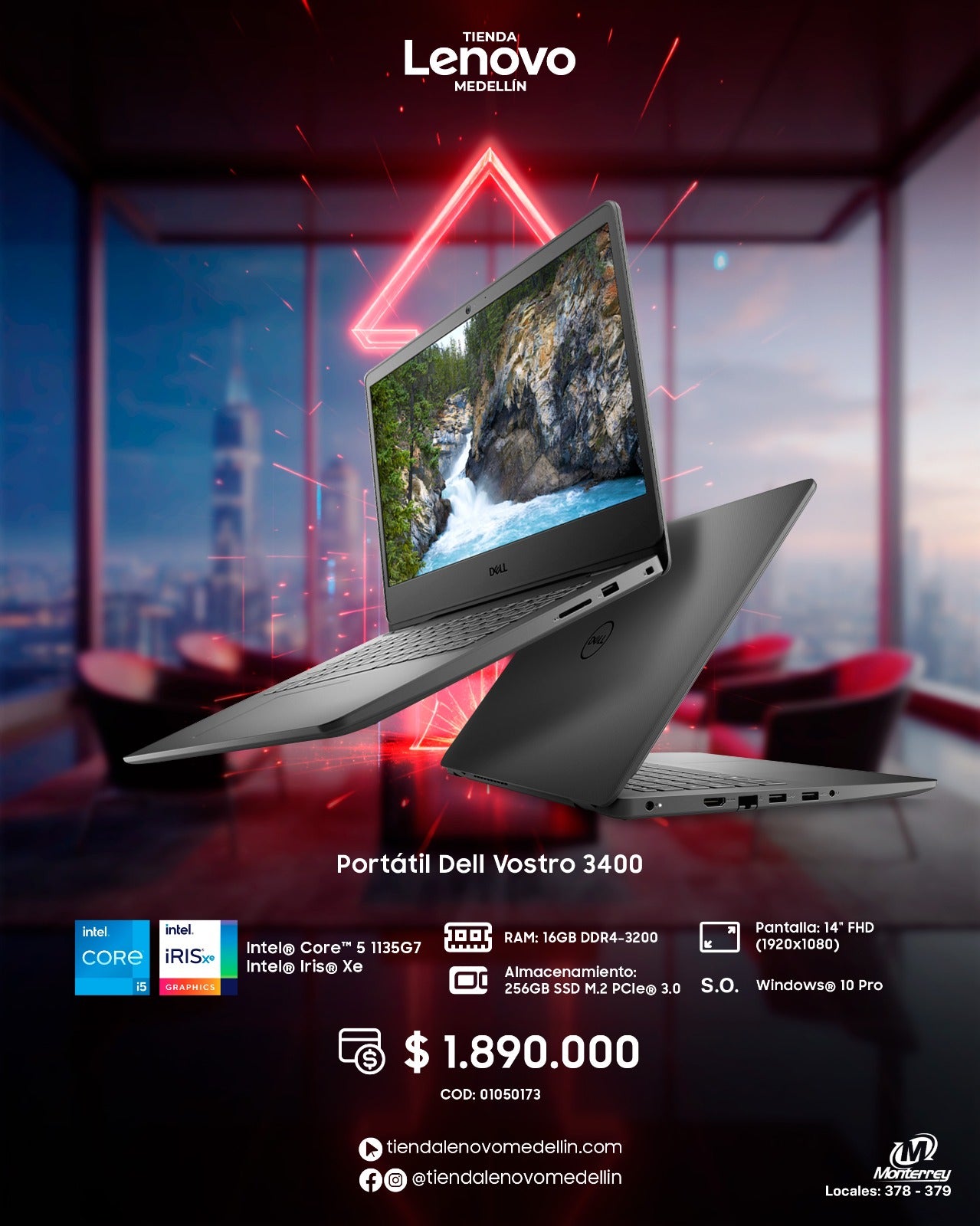 Portátil Dell Vostro 3400 CI5 1135G7
