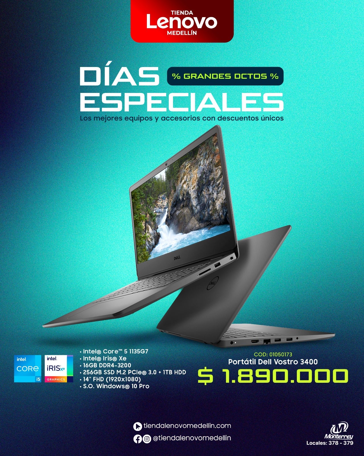 Portátil Dell Vostro 3400 CI5 1135G7