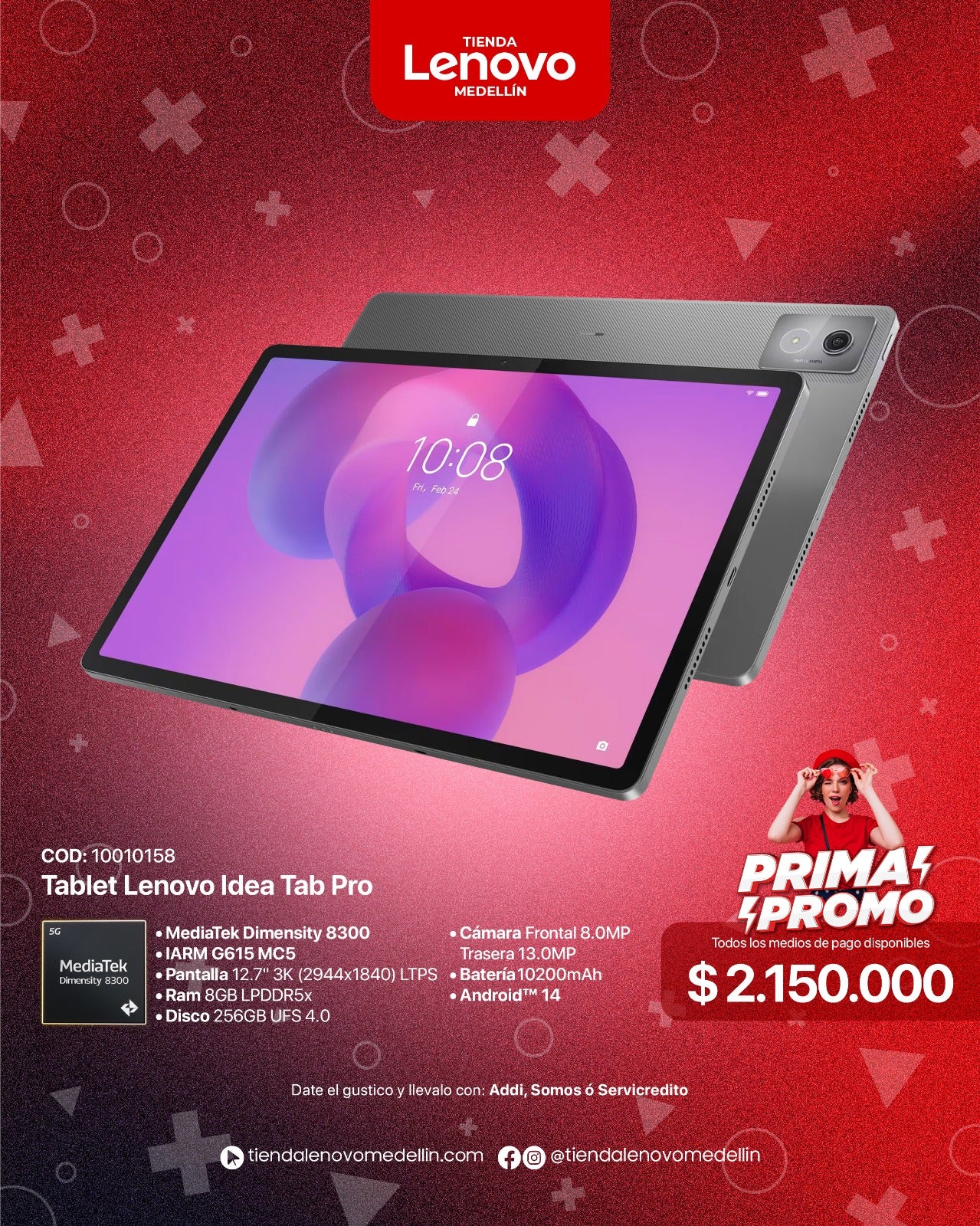 Lenovo Idea Tab Pro MediaTek Dimensity 8300