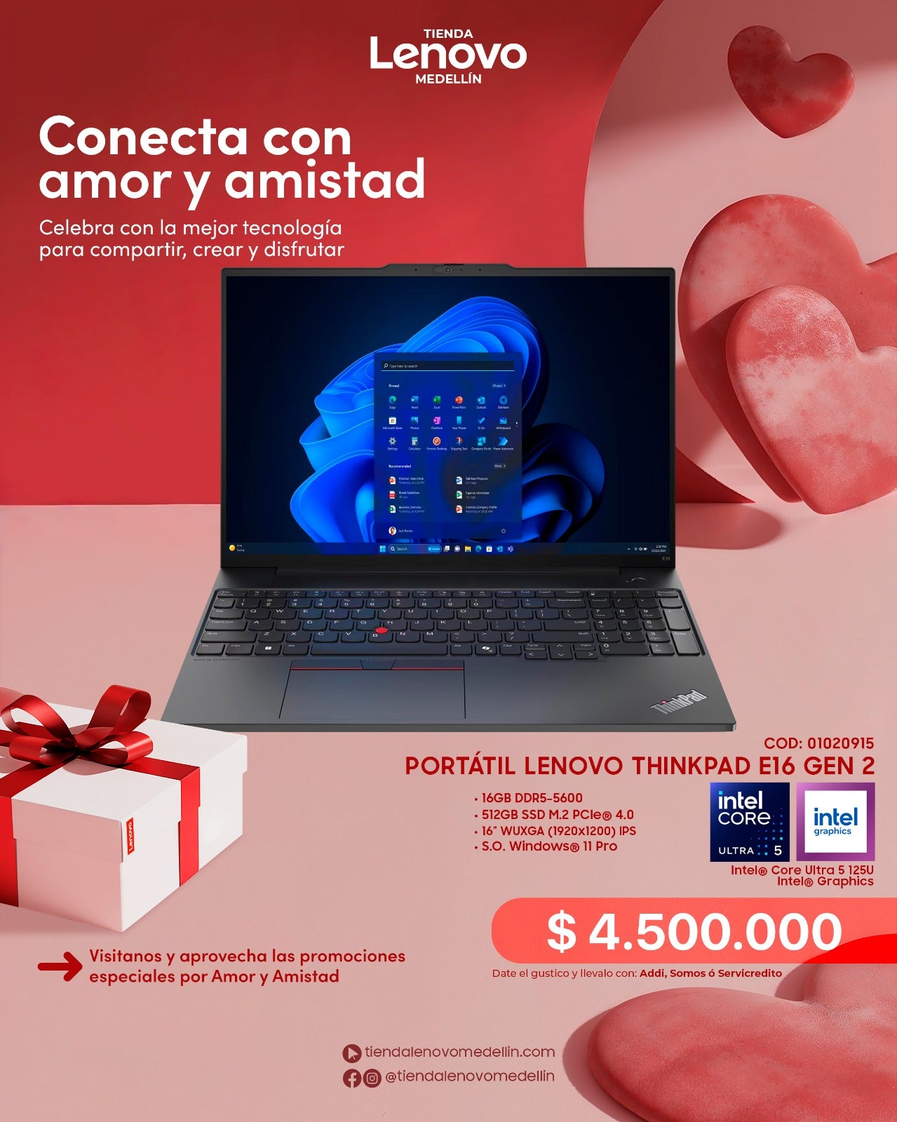 Portátil Lenovo ThinkPad E16 Gen2 Ultra 5 125U