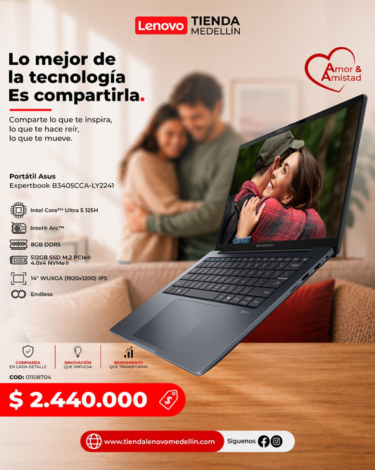 Portátil Asus ExpertBook B3 Ultra 5 125H