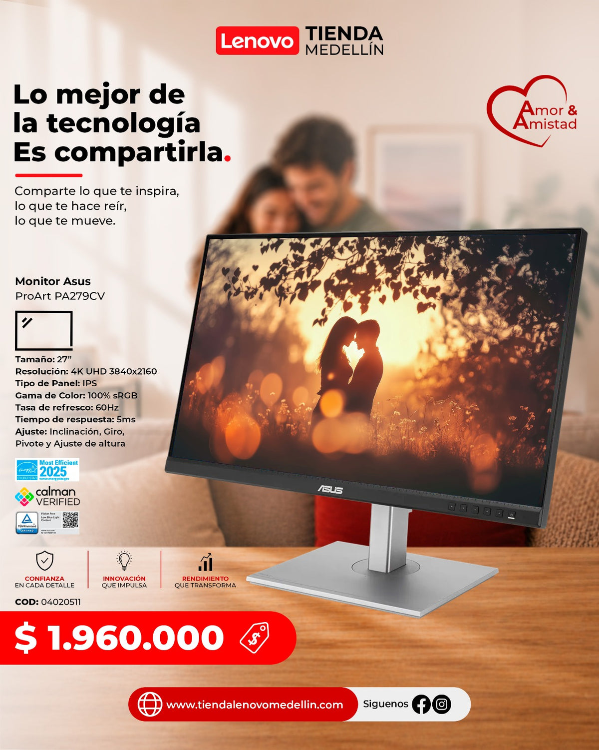Monitor Asus ProArt Display 27”