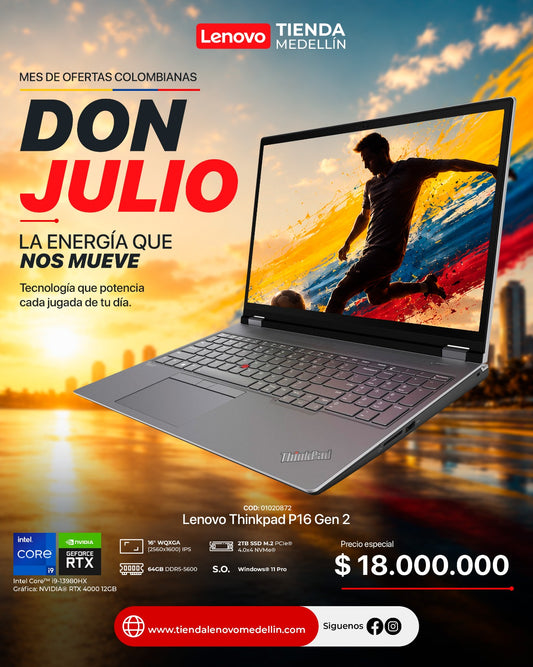 Portátil Lenovo ThinkPad P16 Gen2 CI9 13980HX