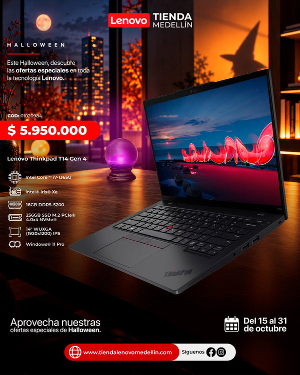 Portátil Lenovo ThinkPad T14 Gen4 CI7 1365U
