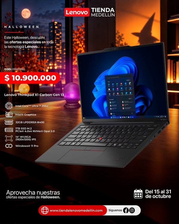 Portátil Lenovo ThinkPad X1 Carbon Gen 13 Ultra 7 255U