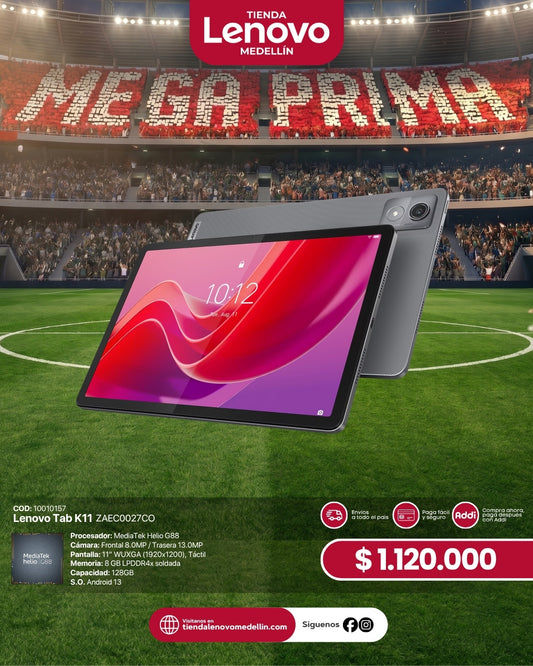 Lenovo Tab K11 MediaTek Helio G88