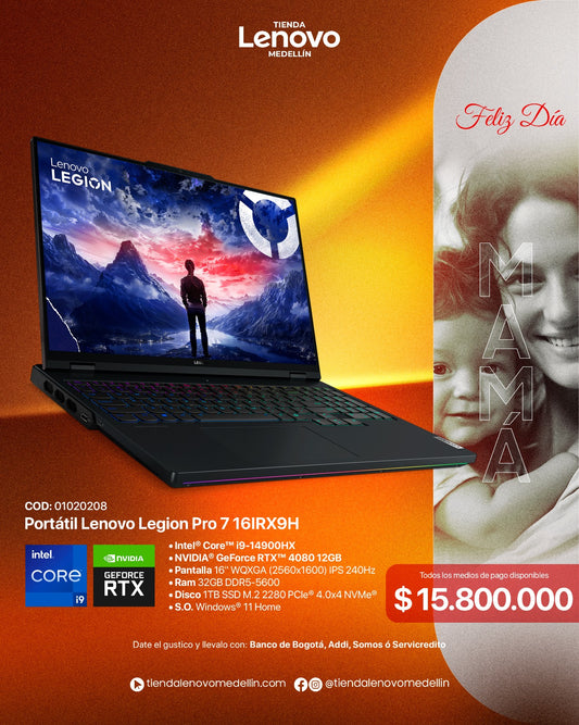 Portátil Lenovo Legion Pro 7 CI9 14900HX