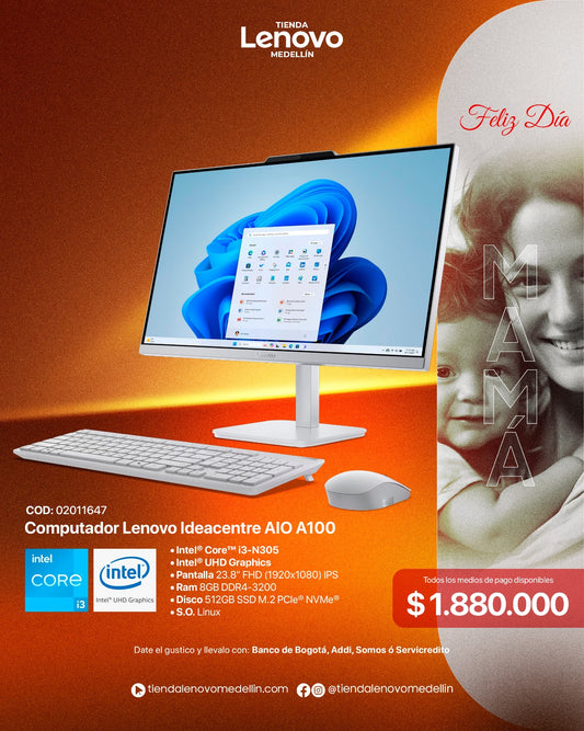 Computador Lenovo IdeaCentre AIO A100 CI3 N305