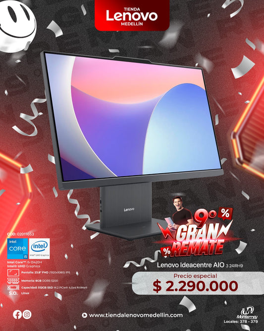 Computador Lenovo IdeaCentre AIO 24IRH9 CI5 13420H