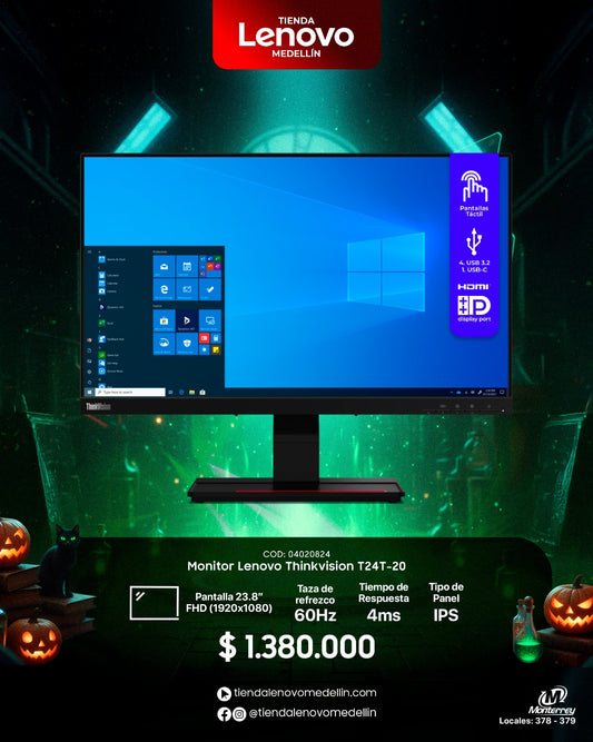 Monitor Lenovo ThinkVision T24T-20 23.8 FHD TOUCH