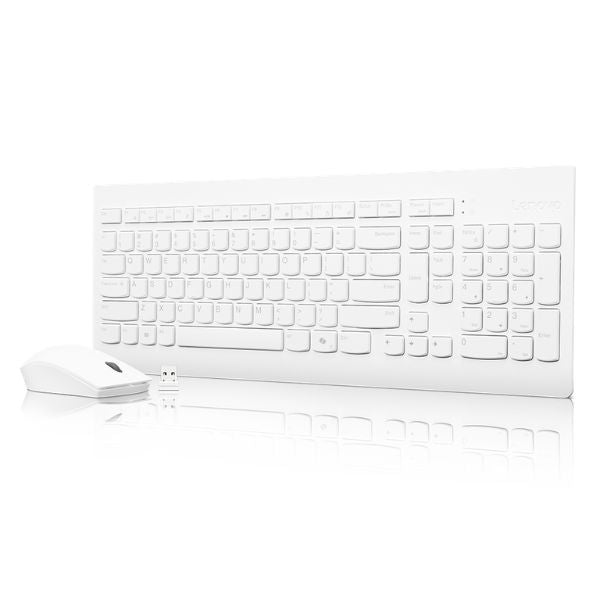 Teclado y Mouse Lenovo 510 Essential Inalámbrico Blanco